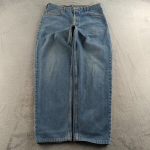 Vintage 90s Levis 550 Jeans Mens 38x34 (Fits 34x32) Blue Faded Relaxed Canada